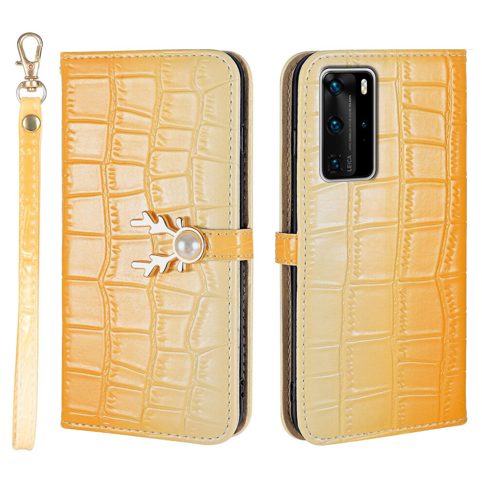Compatible Huawei P40 Pro Phone Case With Strap:gradient Yellow 3403292165971