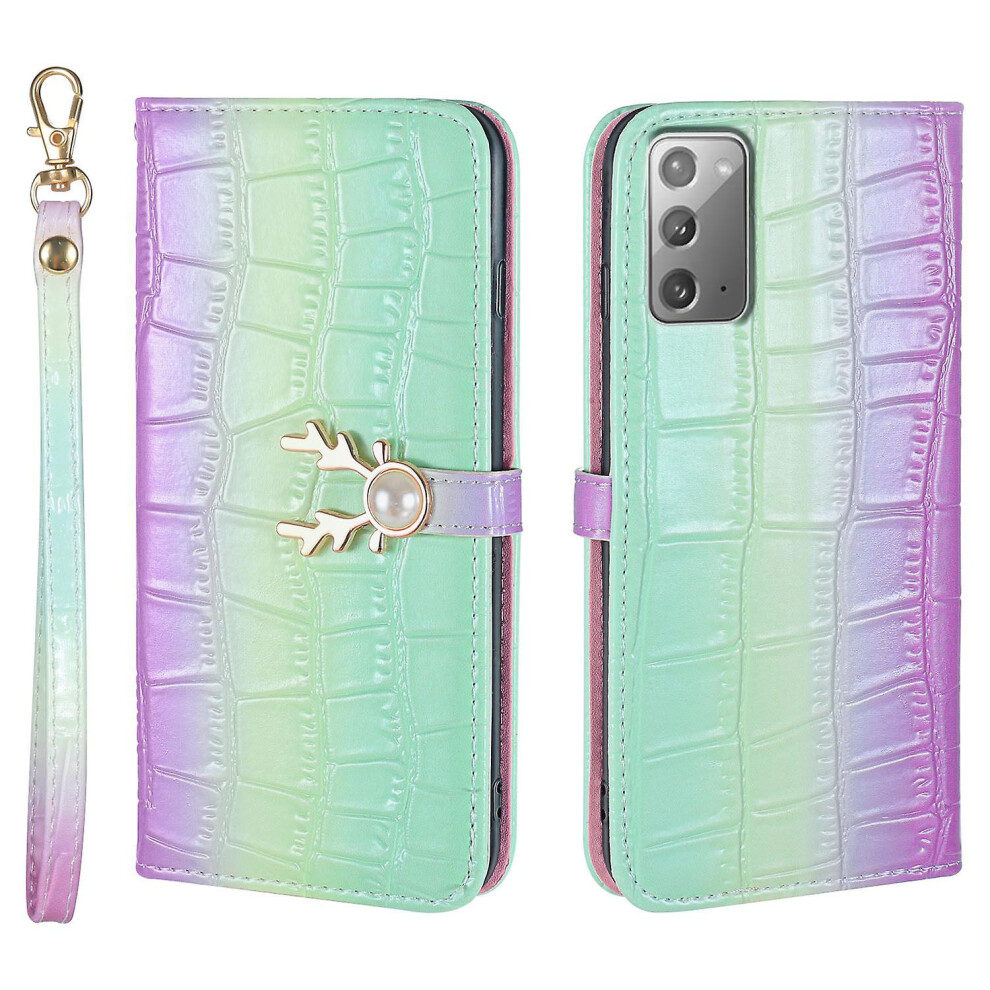 Compatible Samsung Galaxy Note20 Phone Case With Strap:gradient Green 3403292166008