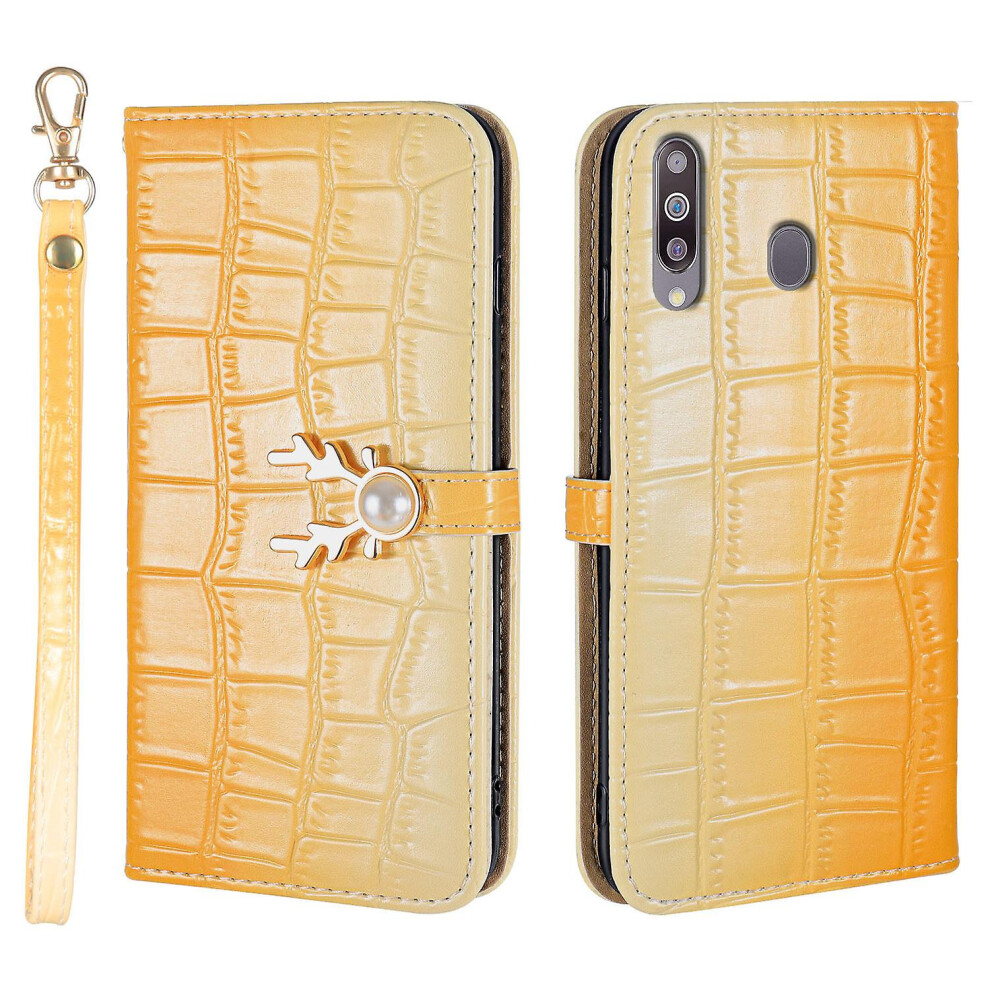 Compatible Samsung Galaxy A20s Phone Case With Strap:gradient Yellow 4162318383704