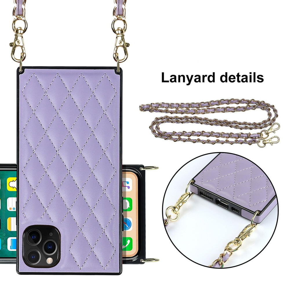 Cross Body Lanyard Cover Compatible Iphone 11 Pro Case: Purple 8274093238684