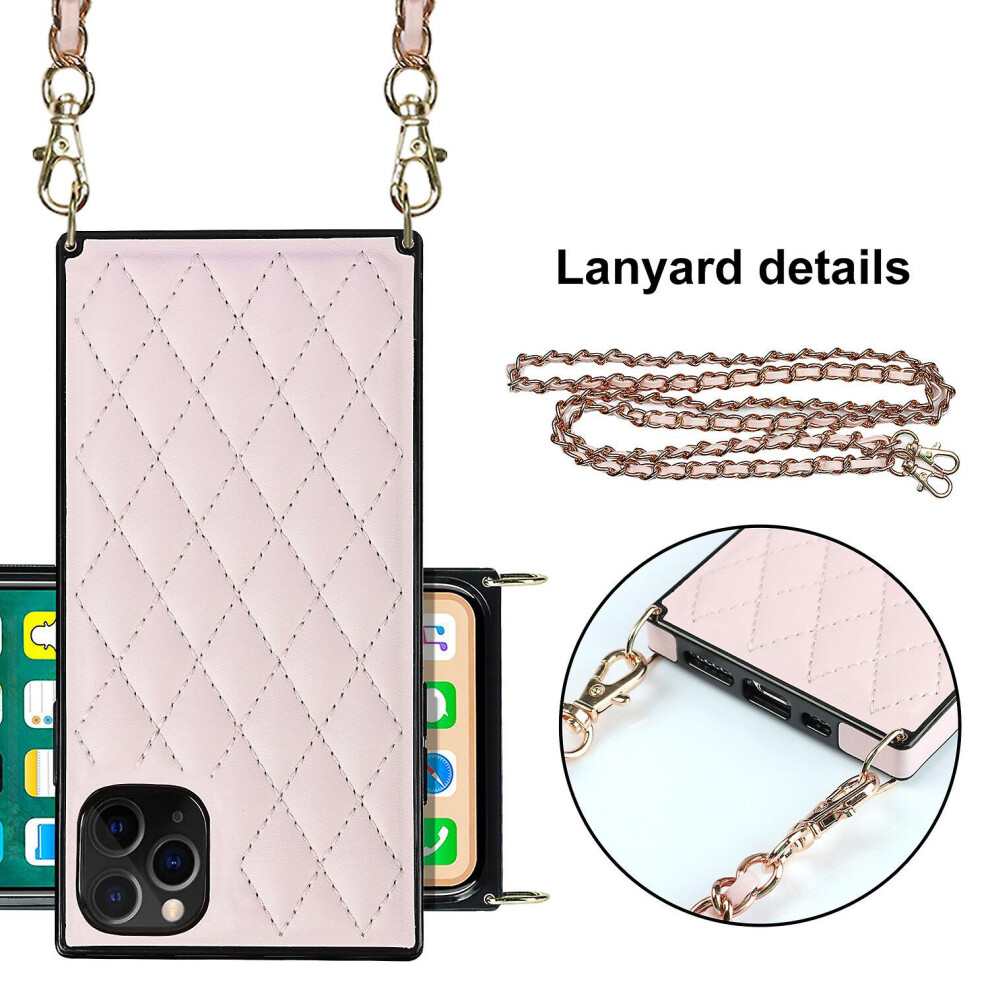 Cross Body Lanyard Cover Compatible Iphone 11 Pro Case: Pink 7083899220707