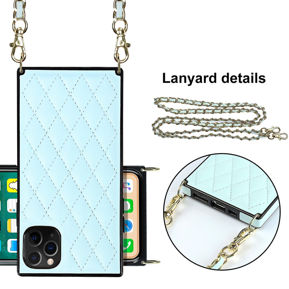Cross Body Lanyard Cover Compatible Iphone 11 Pro Case: Blue 7083899220691