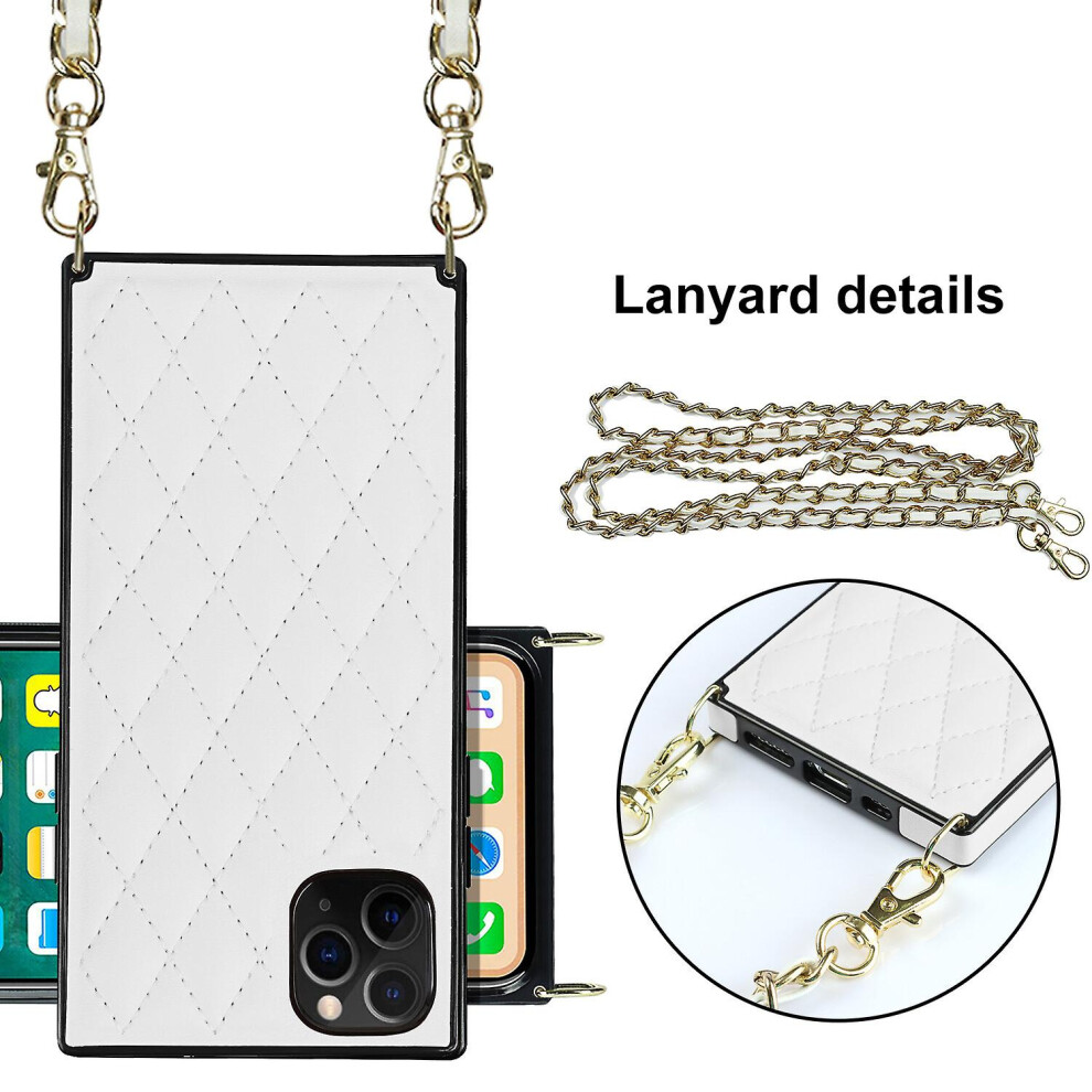 Cross Body Lanyard Cover Compatible Iphone 11 Pro Case: White 8274093238707