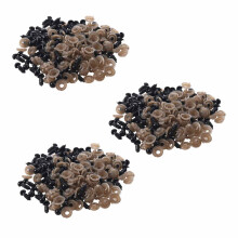 300Pcs 6mm Black Plastic Safety Eye Washers for Teddy Toy Eyes Puppet Doll