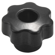 10PCS M6 Internal Thread Knob Screw Plastic Star  Clamping Knob Black M6 x 25