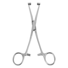 Septum Forcep Stainless Steel Needle Clamp, Body Piercing Tool Professional Puncture Tool for Eyebrow Pierced
