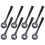 8 Pack Side Brushes Replacement Part Suitable for  IQ Self-Empty Base RV1001AE Robot Vacuum Cleaner 1