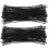 200 Pcs 150 X 1.8mm Electrical Cable Tie Wrap Nylon Fastening Black 1