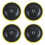 4X Angle Grinder Sanding Polishing Hook and Loop Backing Pad 4 inch Dia 1