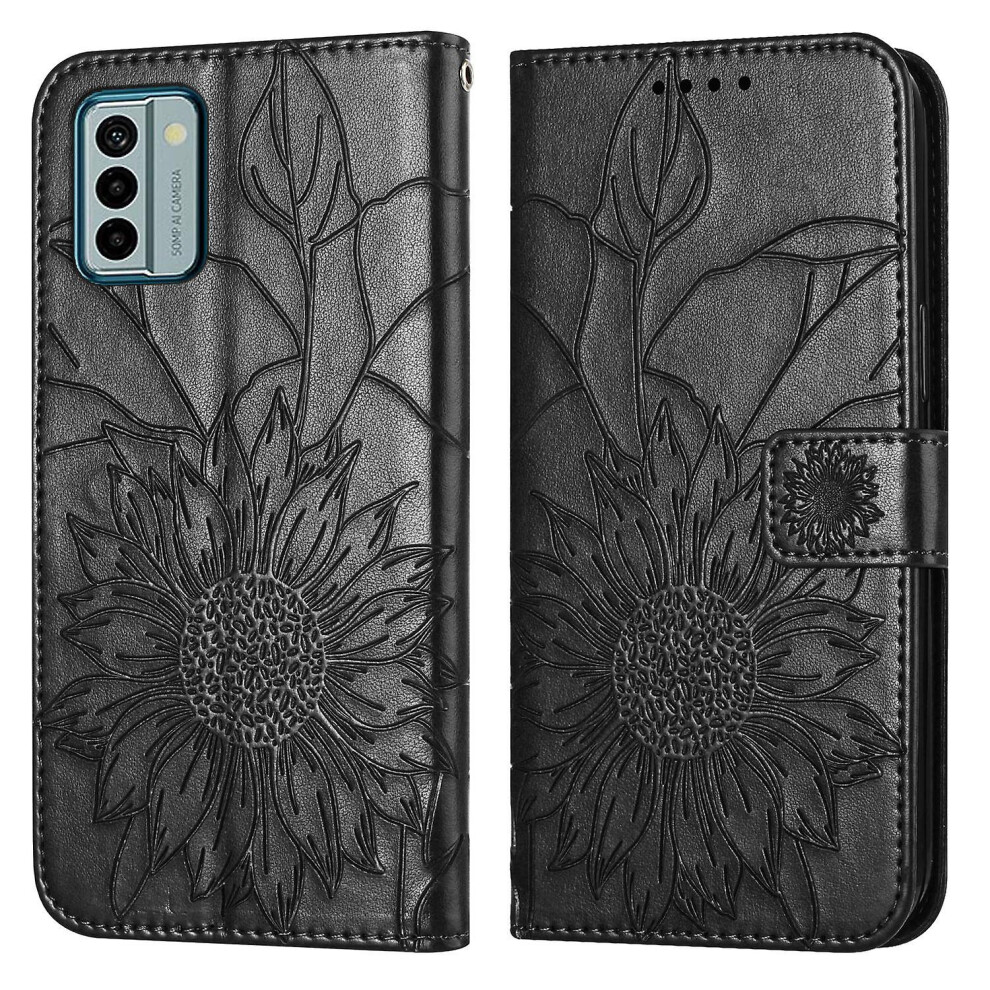 Compatible Nokia G22 Wallet Case,3 Credit Card Slot Id Card Holder,Pu Leather Flip Case: Black 5423855226367