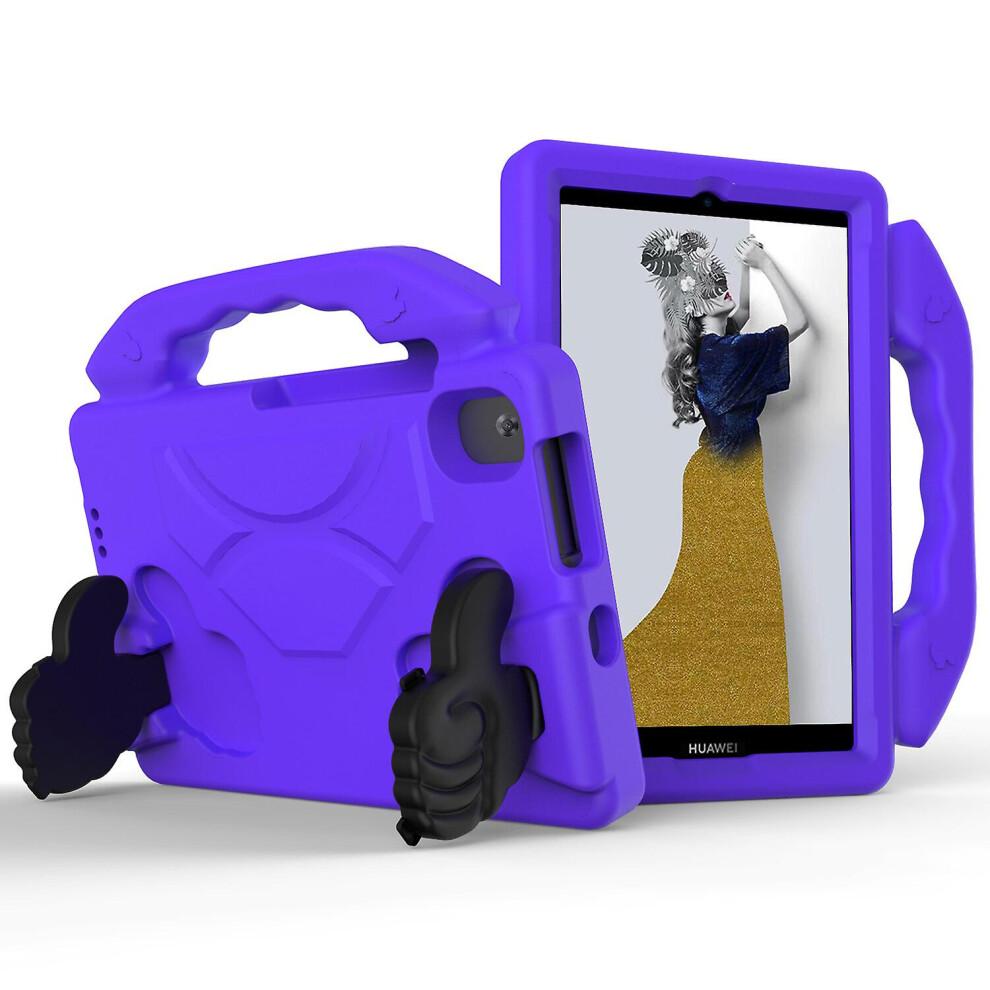 Kids Safe Anti-Fall Protective Cover Compatible Lenove M8 8.0 (Tb-8705N), Purple 6286216123168