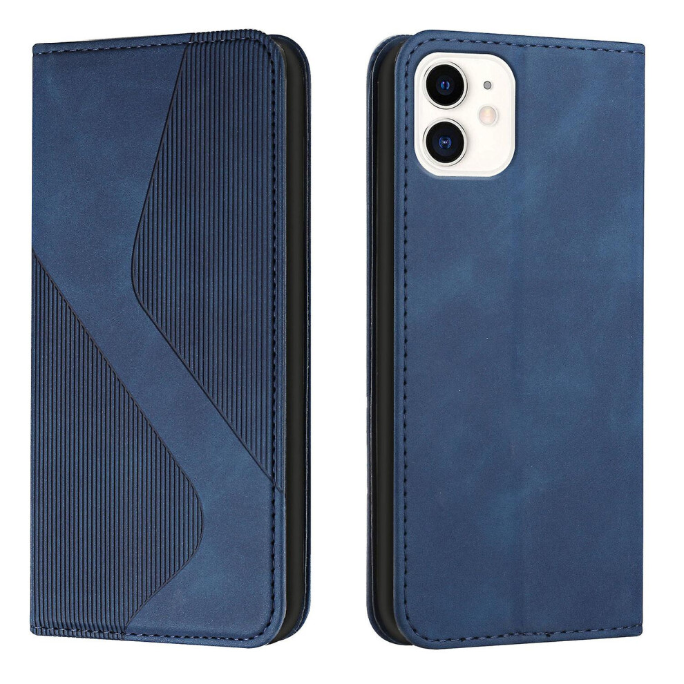 Iphone 11 Case, Pu Leather Flip Cover Magnetic Closure Wallet Card Slots Stand Case: Blue 4262040197263