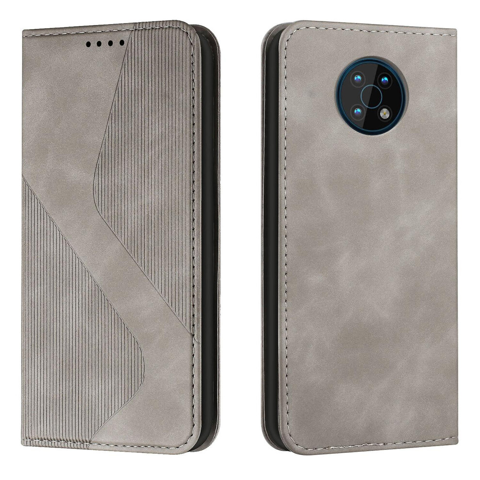 Nokia G22 Case, Pu Leather Flip Cover Magnetic Closure Wallet Card Slots Stand Case: Gray 4262040197225