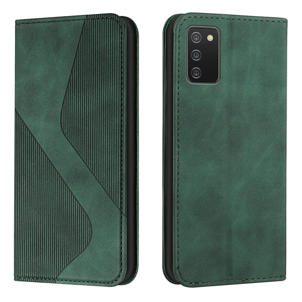 Samsung Galaxy A02s Us Case, Pu Leather Flip Cover Magnetic Closure Wallet Card Slots Stand Case: Green 3748264225254