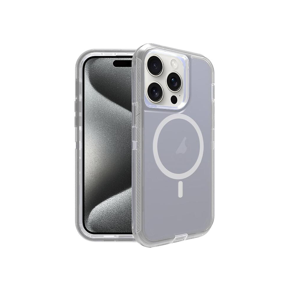 Compatible Iphone 13 Shockproof Magsafe Magnetic Phone Case:transparent Grey 5484829340991