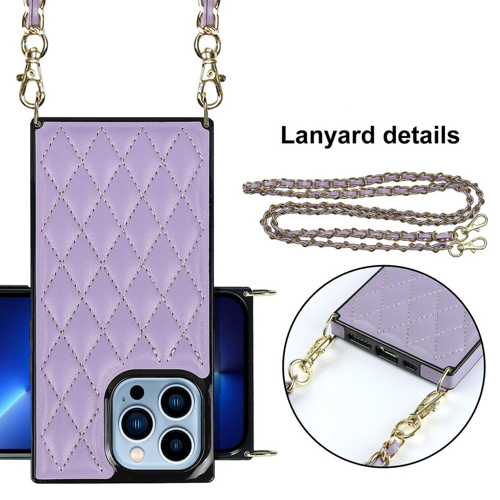 Cross Body Lanyard Cover Compatible Iphone 13 Pro Max Case: Purple 5447759128800