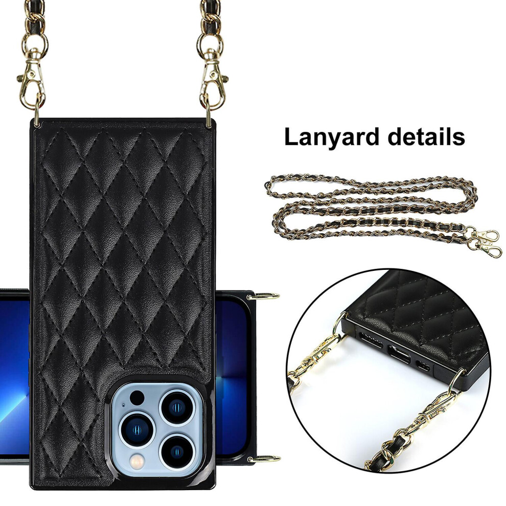 Cross Body Lanyard Cover Compatible Iphone 13 Pro Max Case: Black 5447759128770