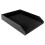 PU Leather Collection Letter Tray, Document Desk Organizer,Stackable Office File Document Tray Holder (Black) 1
