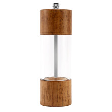 Pepper Grinder Transparent Pepper Mill Salt Grinding Ceramic Core Multipurpose Seasoning Bottle Cruet 6 Inches