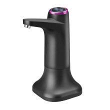 Elektrische Waterflespomp met Voet USB-Waterdispenser Draagbare Automatische Waterpomp Emmerflessendispenser - Donkergrijs