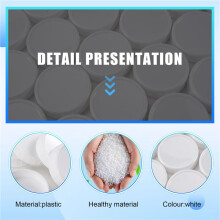 Regular Mouth Lids for Mason Jar Lids Plastic Storage Caps for Mason Canning Jars and More, Standard, Dia 70mm