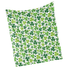 Soft Irish Print Fleece Blanket With Patricks Day Theme For-B
