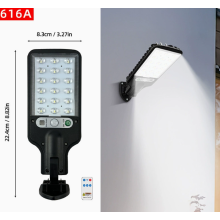 LED Solar Light Motion Sensor 3 Modes Flood Lamp Outdoor Street Wall Yard Garden White