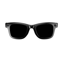 Smartbrille, 8 MP, 2K, WLAN, Bluetooth, IP65 wasserdicht, KI-Assistent, ergonomisches Design, trendiges Design, schwarz