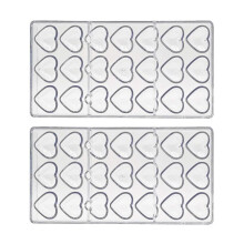 2PCS Polycarbonate Chocolats Moule Moules Professionnels pour Candy Bar Moule Confiserie Pâques Cuisson