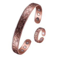 Bracelets et bagues en cuivre magnétique, unisexes, bijoux minimalistes pour le quotidien et les cadeaux
