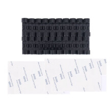 20pcs/lot Wire Fixing Clamp Clip Desktop Wire Clear  Clips Holder Clamps Cable Clip Device USB Cord Clips Holder Organiser(black)
