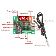 10 PCS W1209 12V Warmte Cool Temp Thermostaat Temperatuurschakelaar Temperatuurregelaar
