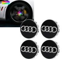 Die magnetisch schwebenden Radkappenleuchten von Audi sind beleuchtete Radlichter. Kompatibel mit A3, A4L, A5, A6L, A8, Q3 und Q5L. Farbe: 69 mm.