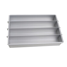 Battenberg Battenberg Cake Pan, Commercial Weight Anodised Aluminium, Silver B