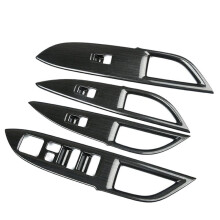 Couvercle de Bouton de FenêTre PièCes Anti-Usure Garnitures IntéRieures Style Protection Accessoires de Voiture pour Outlander 2016-2019