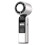 Portable fan, 4000 mAh, 100 speed settings, fast-acting solid-state blower, digital display, compact body, white 1