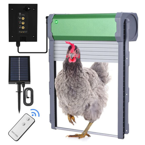 Automatic Chicken Coop, Predator and Weather Resistant, Multiple Programs, Electric Door, Outdoor