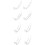 8-Piece Ring Sizer Set for Loose Rings, Invisible Ring Sizer with Ring Measuring Tool for Women 1