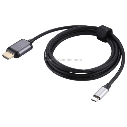 Adaptérový kábel 4K 60Hz Type-C / USB-C samec na HDMI samec, dĺžka: 1,8 m 2