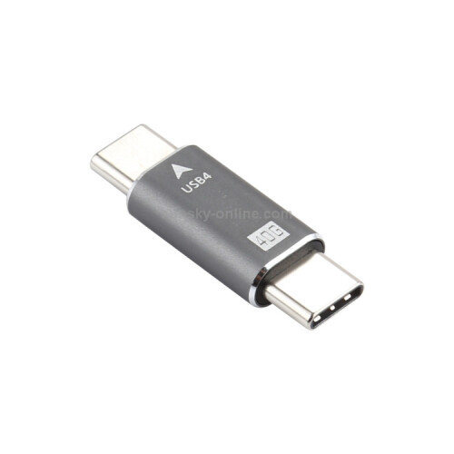 USB-C / Type-C 4.0 Male to Male Plug Converter 40Gbps Data Sync Adapter 1