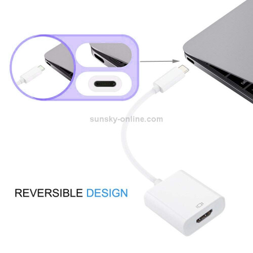 15cm adaptérový kábel USB-C / Type-C 3.1 samec na HDMI samica 2