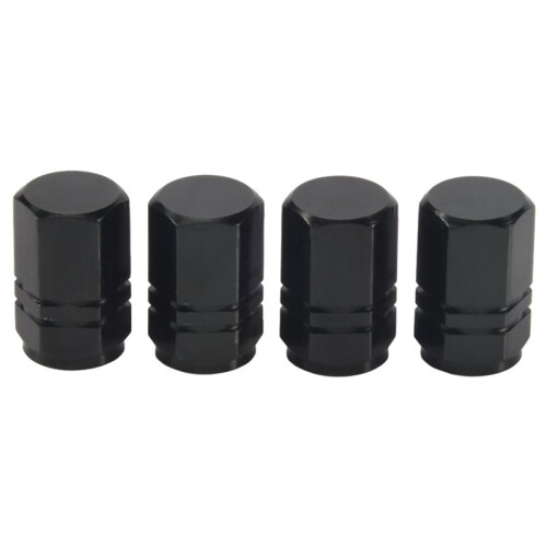 4PCS Tapas de Valvula de aire de rueda de neumaticos de aluminio para coche bicicleta
