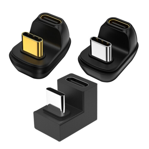 U-shaped Elbow Type-C/USB-C Male To Female Data Transfer Charging Adaptor, Interface form: 4.0 1