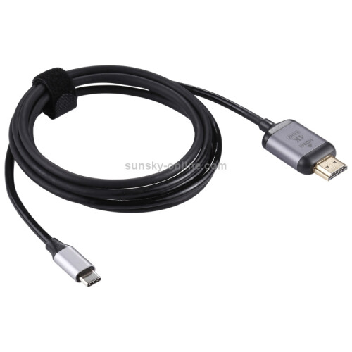 Adaptérový kábel 4K 60Hz Type-C / USB-C samec na HDMI samec, dĺžka: 1,8 m 1