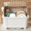 Large Capacity Kitchen Bowl Storage Organizer Dish Shelf Dustproof Drainage Storage Box Draining Dish Dryer Kitchen B 8