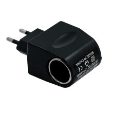 Adaptador convertidor de encendedor de cigarrillos de coche de 12 V a toma de corriente alterna_M