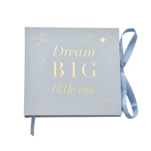 Bambino Photo Album Holds 50 4X6" Prints - Dream Big Little One (Blue)