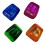 Plastic Color Transparent Pencil Sharpener Geometric Double Hole Sketch Pencil Sharpener Manual Pencil Sharpener 3