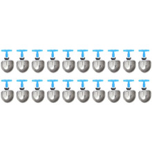 20 Sets Kaninchentränke Aus Edelstahl, Kaninchenzuchtausrüstung, Kratzfeste Nippeltränke Aus Edelstahl (Siamesisch)