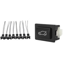 8Pcs Fuel Injector Connector Wiring Plugs Clips & Splice & 1x Trunk Unlocking Button for F20 F30 F35 F10 F11